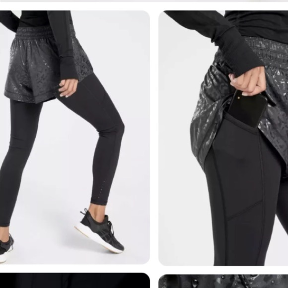 ATHLETA supersonic size S Rainer 2 in 1 tights - Picture 4 of 13